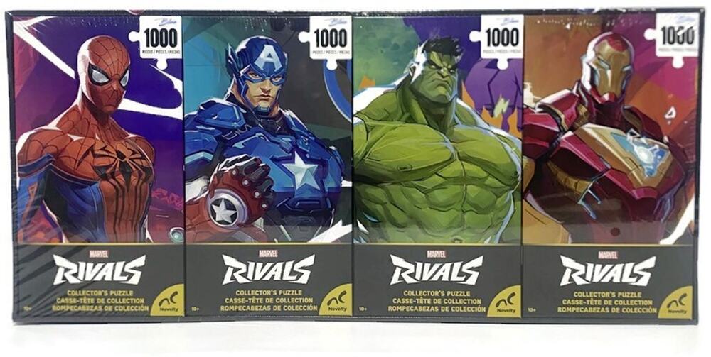 Marvel Rivals Puzzle Set 4-Pack 1000 Piece Puzzles Captain America etc